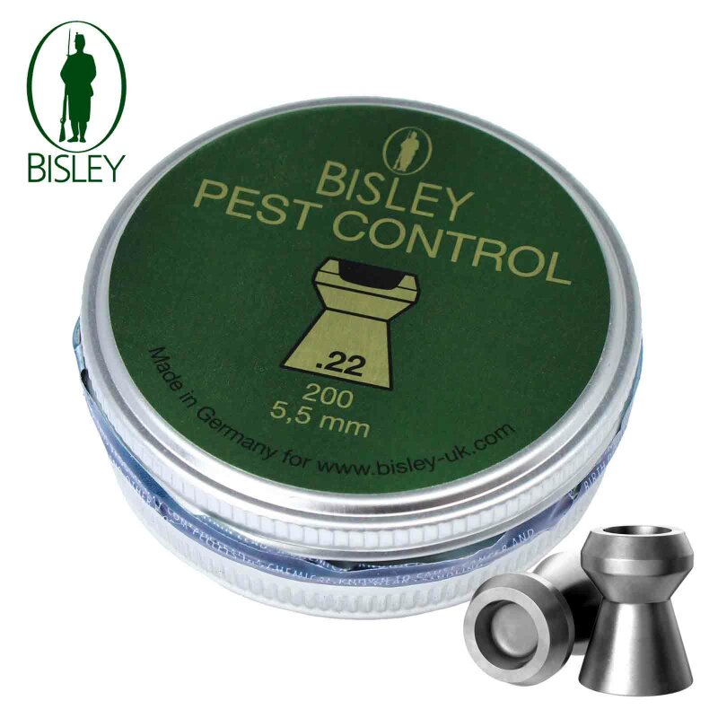 Bisley Pest Control Diabolo 5,5 mm (.22 cal) - Luftgewehrkugeln