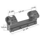 Sports Match DM60 Dampa-Mount Montageschiene für Optik mit 25,4 mm Rohrdurchmesser - für 9,5-11,5 mm Prismenschiene