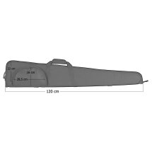 Coptex Gewehrfutteral schmal - gepolstert 120 cm Schwarz