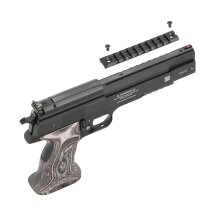 SET Luftpistolenset Weihrauch HW45 Black Star 4,5 mm Diabolo (P18) + 1000 Diabolos + 100 Scheiben + Kugelfang
