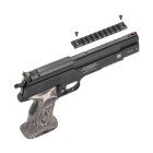 SET Luftpistolenset Weihrauch HW45 Black Star 4,5 mm Diabolo (P18) + 1000 Diabolos + 100 Scheiben + Kugelfang