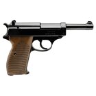 Luftpistolenset Walther P38 - 4,5 mm Stahl BB Blow Back Co2-Pistole (P18) + 10 Co2-Kapseln + 1500 Stahl-BBs 4komma5