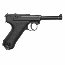 Luftpistolenset Umarex Legends Pistole P08 - 4,5 mm Stahl BB Co2-Pistole in Metallausführung (P18) + 10 Co2-Kapseln + 1500 Stahl-BBs 4komma5