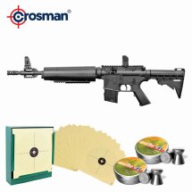 SET Luftgewehrset Crosman M4-177 - 4,5 mm Diabolo und BB...