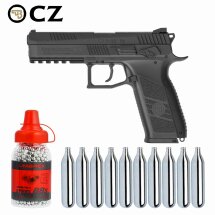 Kompettset CZ P-09 Duty 4,5 mm Diabolo/Stahl BB...